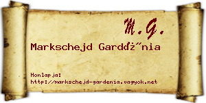 Markschejd Gardénia névjegykártya